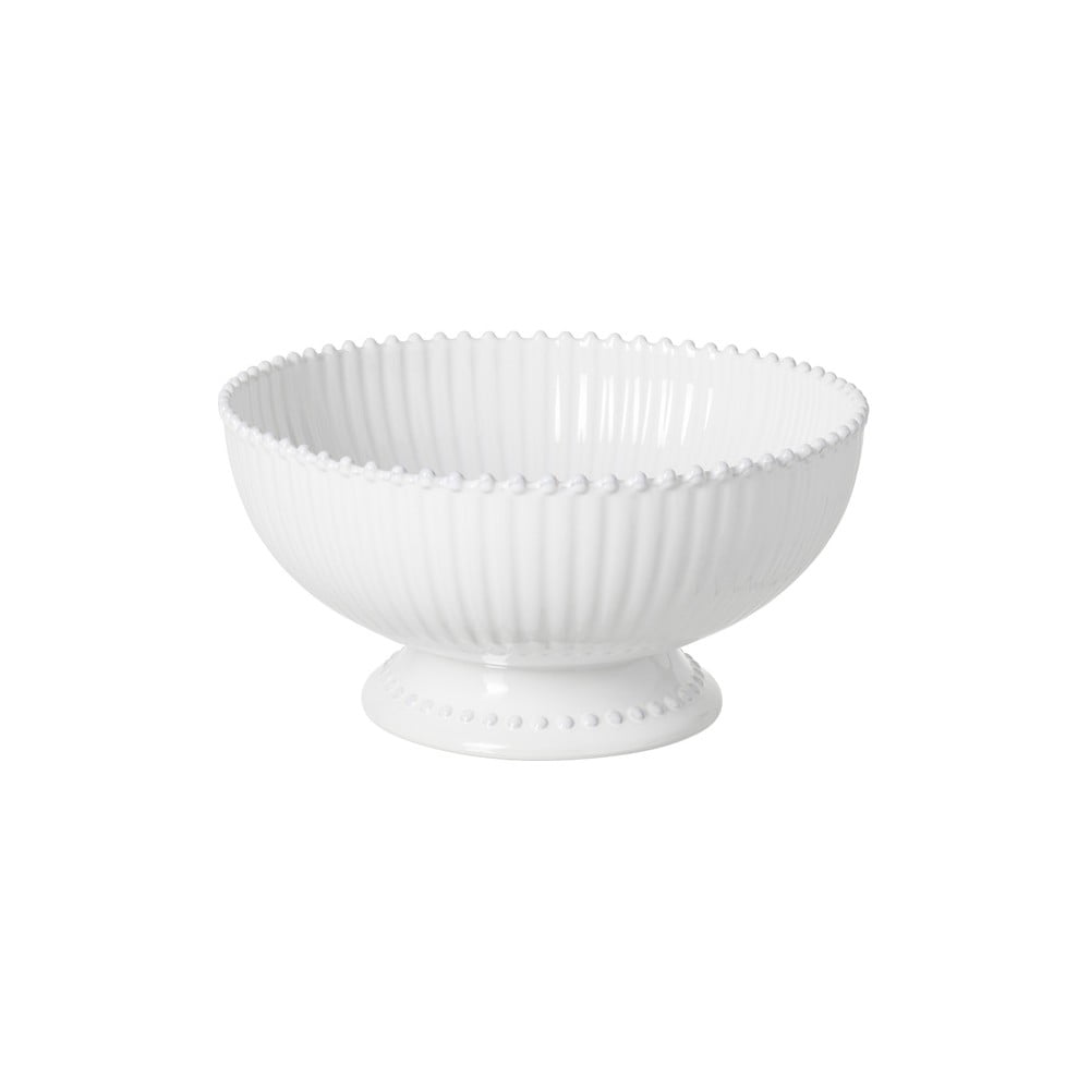 Bijela zdjela od kamenine na stalku Costa Nova Pearl, ⌀ 32 cm