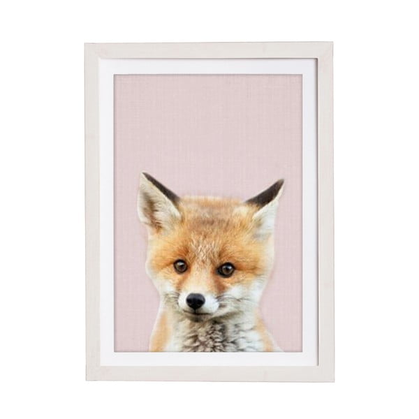 Zidna slika u okviru Querido Bestiario Baby Fox, 30 x 40 cm