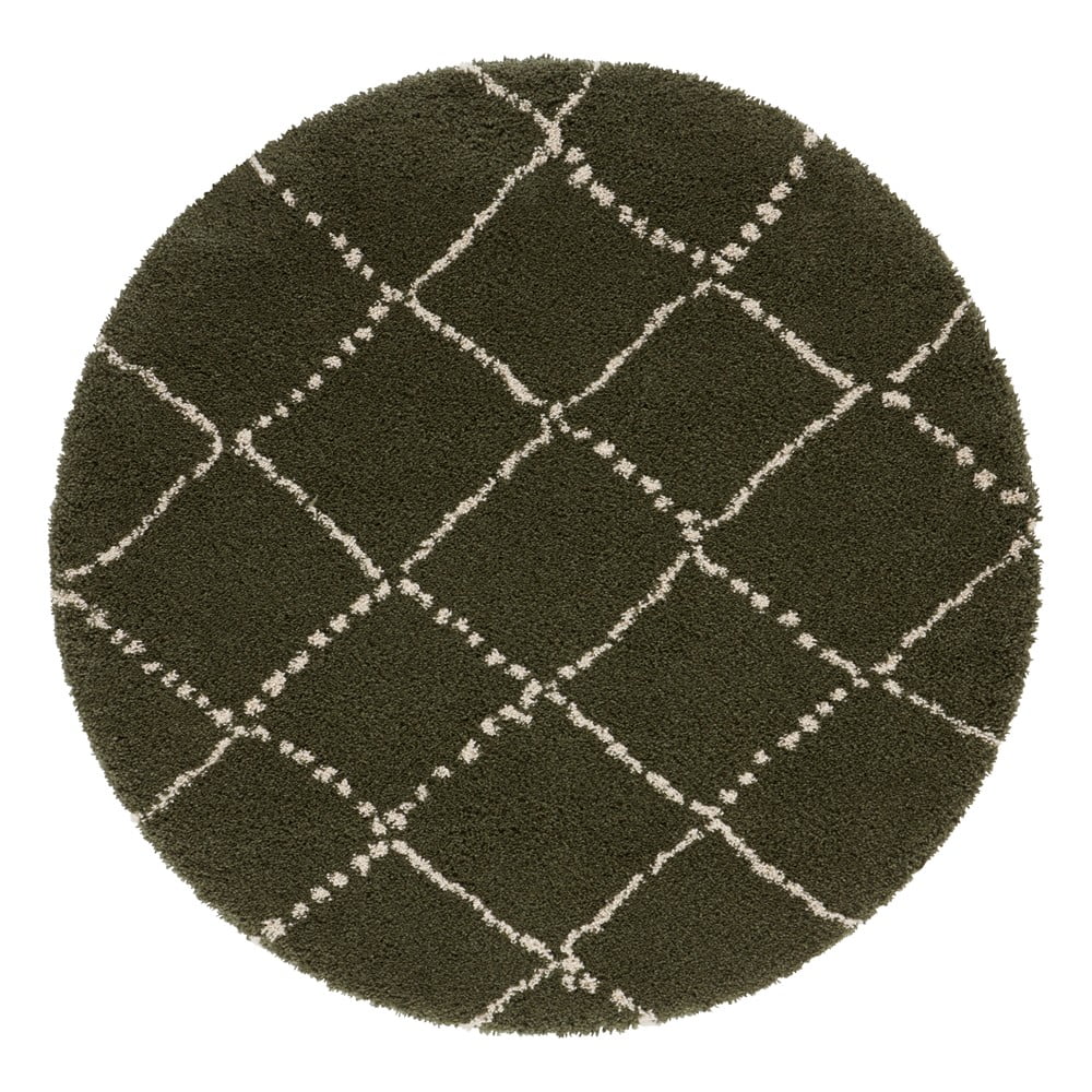 Zeleni tepih metvice rugs hash, ⌀ 120 cm