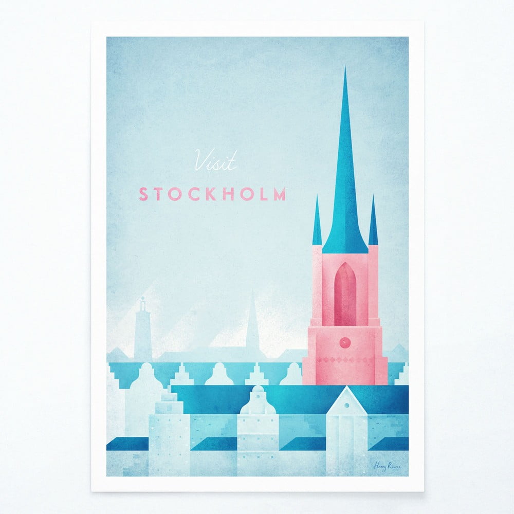 Poster Travelposter Stockholm, A2
