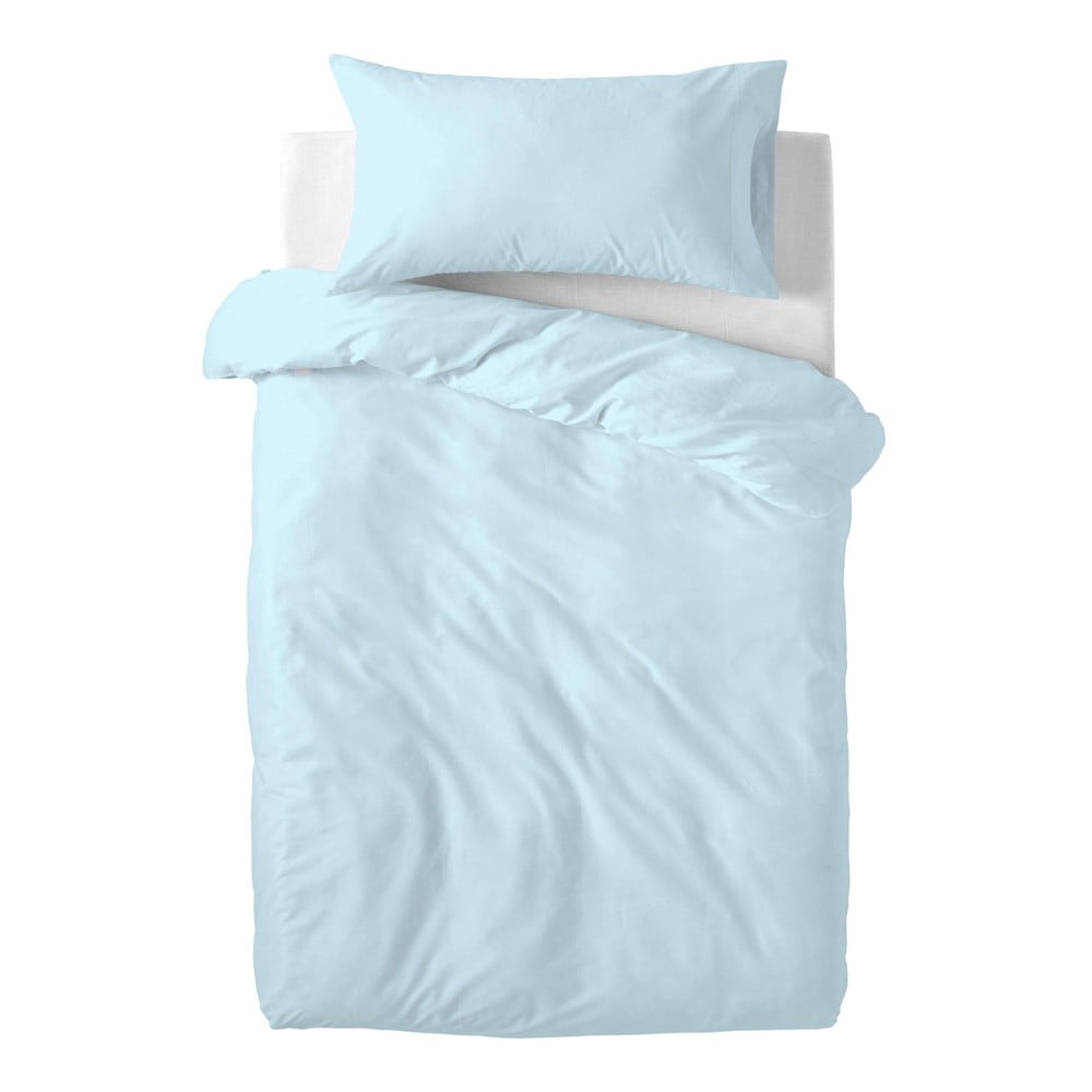 Plava dječja pamučna posteljina Happy Friday Basic, 100 x 120 cm