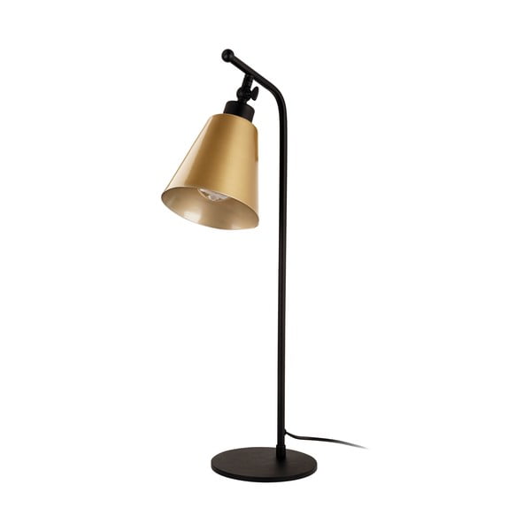 Stolna lampa zlatne boje Squid Lighting Icon, visina 60 cm
