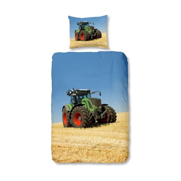 Dječja pamučna posteljina Good Morning Tractor, 140 x 200 cm