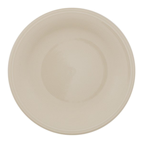 Bijelo-bež porculanski tanjur za salatu Villeroy & Boch Like Color Loop, 21,5 cm