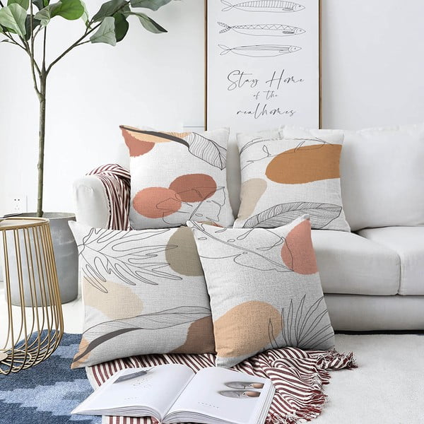 Set od 4 ukrasne jastučnice Minimalist Cushion Covers Uma, 55 x 55 cm