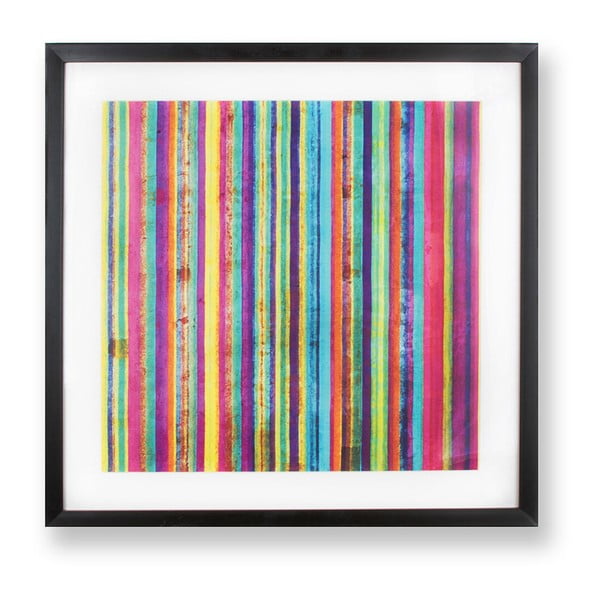 Slika Graham & Smeđi Neon Stripe, 50 x 50 cm