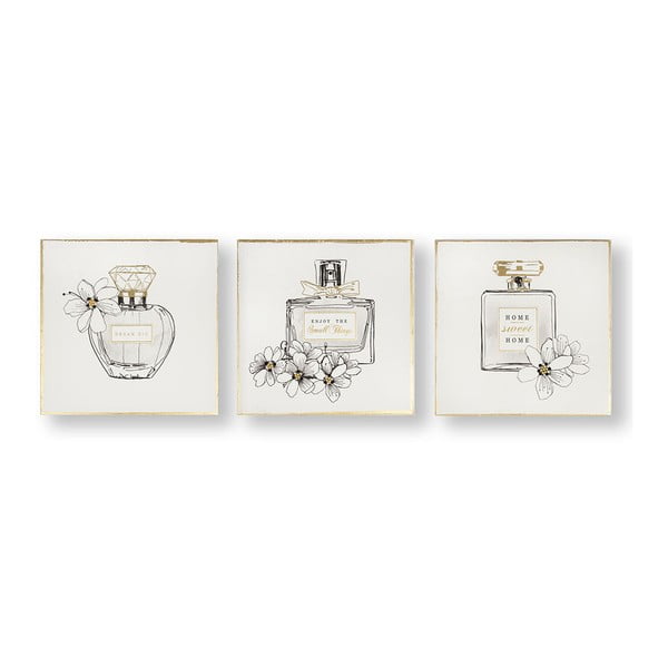 Set od 3 slike Graham & Brown Pretty Perfume Bottles, 30 x 30 cm
