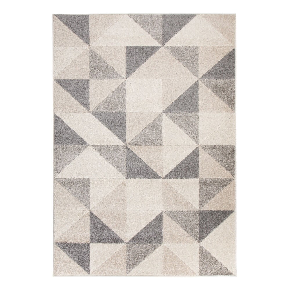 Šedo-růžový koberec Flair Rugs Urban Triangle, 133 x 185 cm