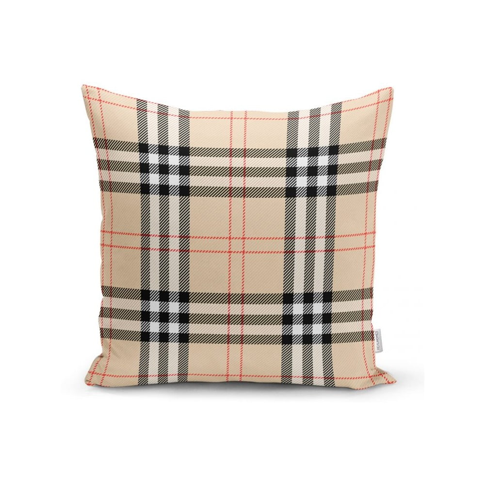 Bež dekorativni premaz za jastuk minimalistički jastuk pokriva Burberry, 35 x 55 cm