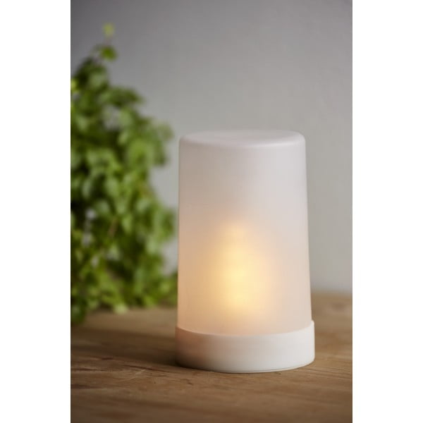 Bijeli LED svjetlosni ukras Star Trading Flame Candle, visina 14,5 cm