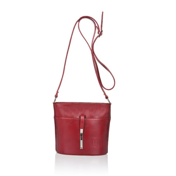 Crvena kožna torbica Markese Calf Mini