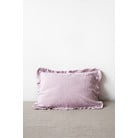 Lanena jastučnica s naboranim rubom boje lavande Linen Tales, 50 x 60 cm