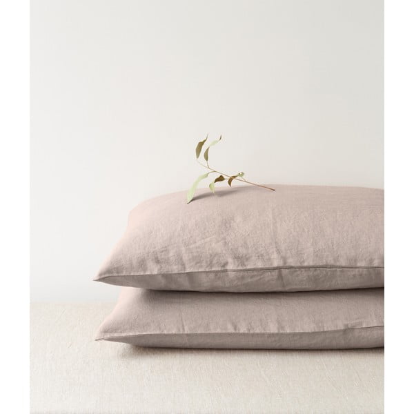 Svjetlosmeđa lanena jastučnica Linen Tales, 70 x 90 cm