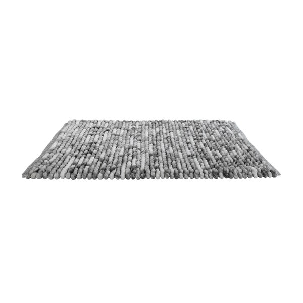 Sivi kupaonski tepih s memorijskom pjenom Wenko Smooth Grey, 90 x 60 cm