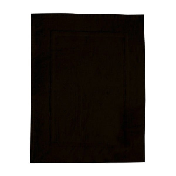 Crna pamučni otirač za kupaonicu Wenko, 50 x 70 cm