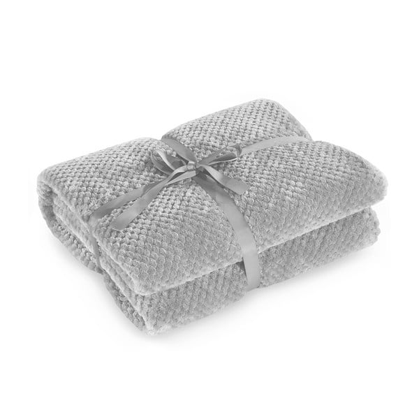 Sivi pokrivač od mikrovlakana DecoKing Henry 240 x 220 cm