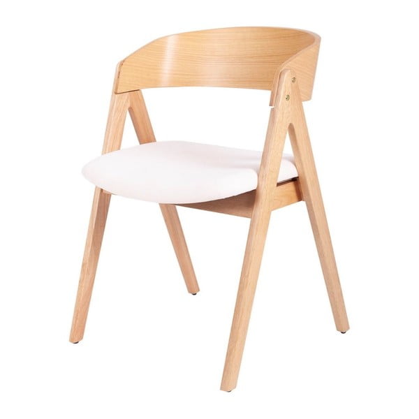 Set s 2 blagavonske stolice od drveta kaučukovca s bijelim sjedalom sømcasa Rina