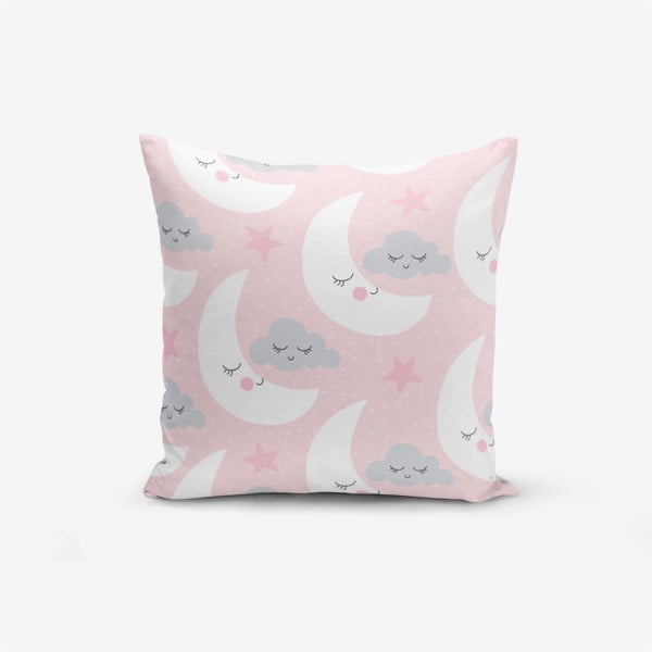 Jastučnica s primjesom pamuka Minimalist Cushion Covers With Points Moon And Cloud, 45 x 45 cm