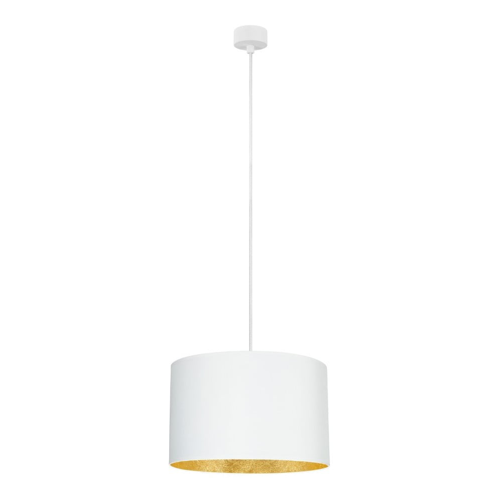 Bijela viseća svjetiljka s detaljem u zlatnoj boji Sotto Luce Mika, ⌀ 36 cm