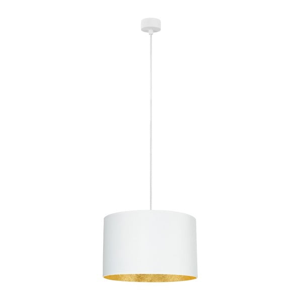 Bijela viseća svjetiljka s detaljem u zlatnoj boji Sotto Luce Mika, ⌀ 36 cm