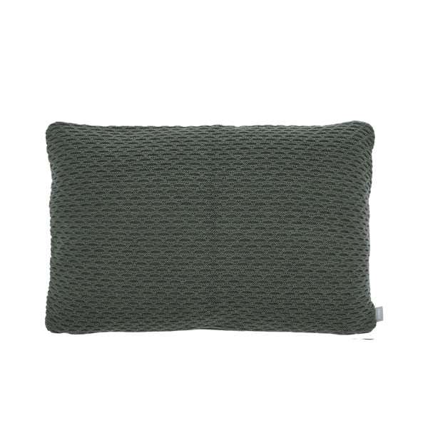 Zeleni bež jastuk od mješavine pamuka i vune Södahl Wave Knit, 40 x 60 cm