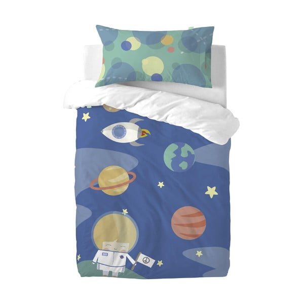 Dječja posteljina od čistog pamučnog Happynois Astronaut, 115 x 145 cm