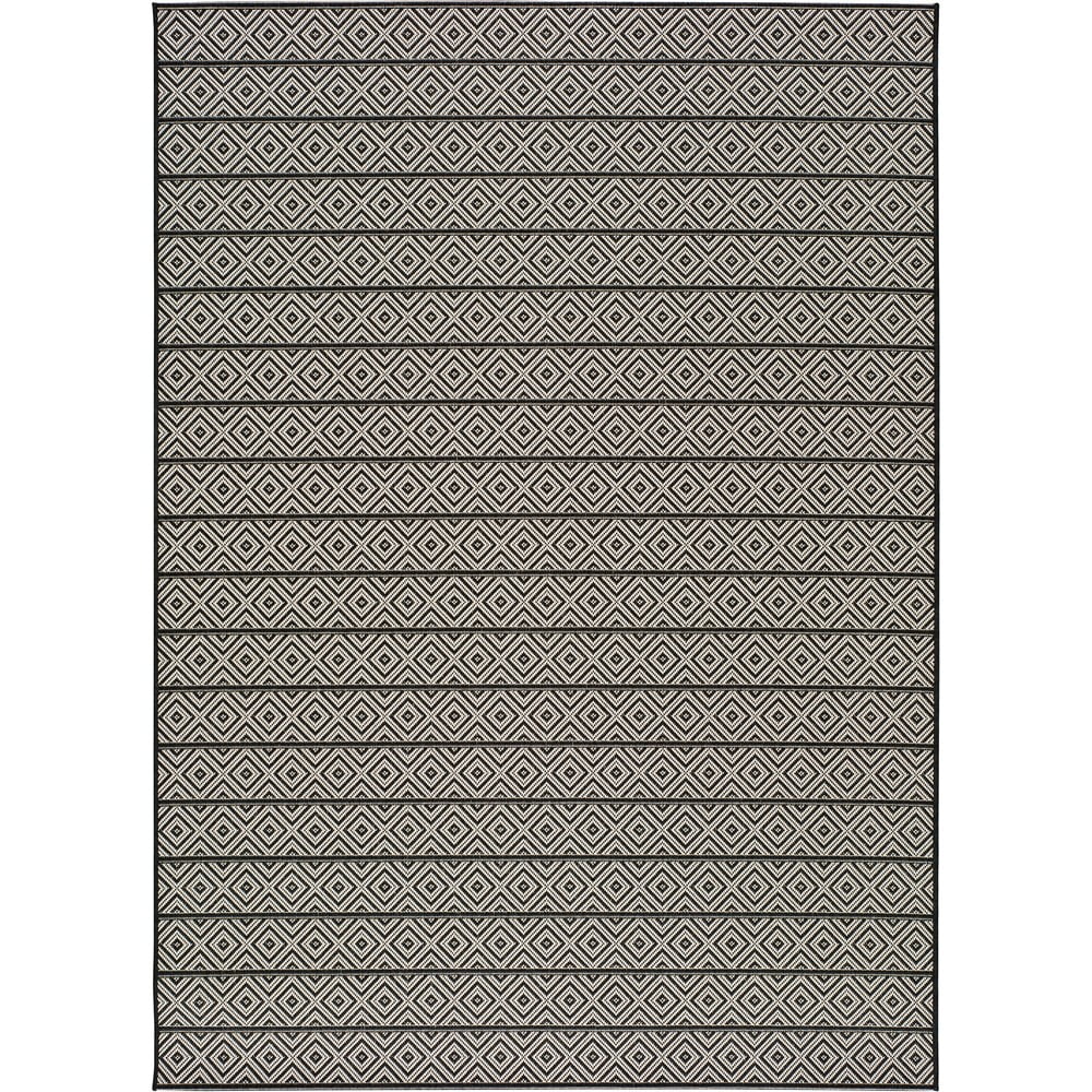 Tamno sivi vanjski tepih Universal Tokio Stripe, 80 x 150 cm