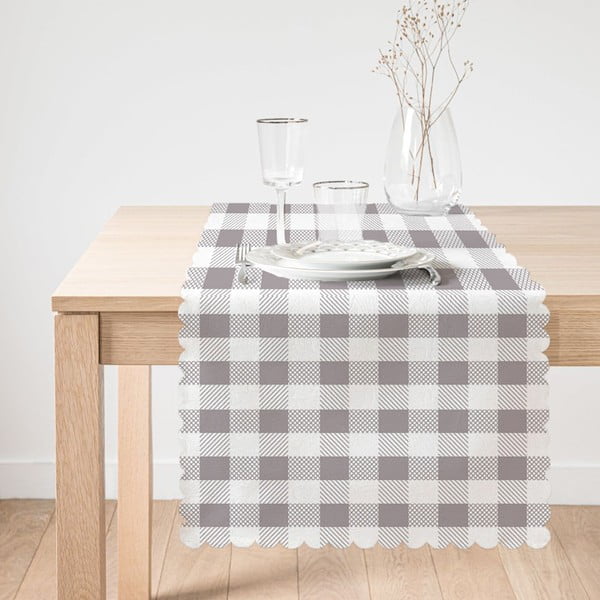 Gazi u stol minimalistički jastuk pokriva sivi flanel, 45 x 140 cm