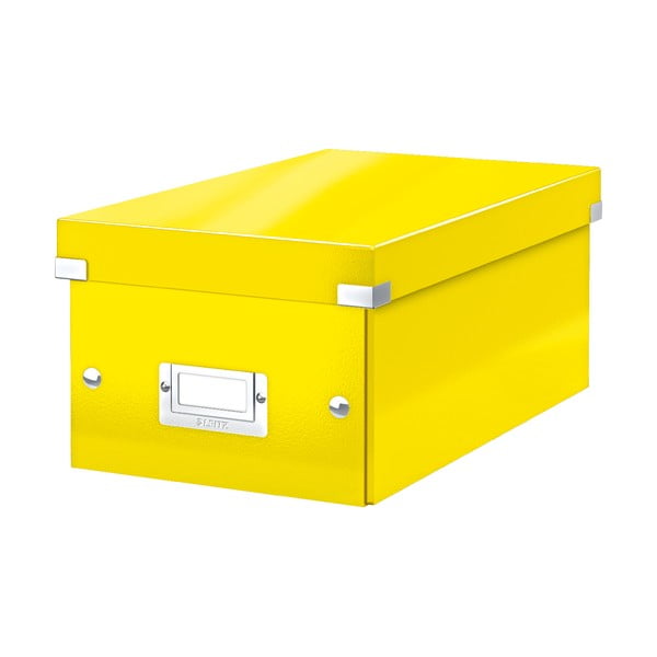 Žuta kutija za pohranu s poklopcem Leitz DVD Disc, duljina 35 cm