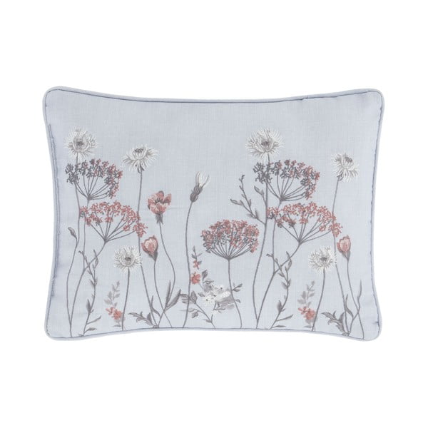 Ružičasto-sivi jastuk Catherine Lansfield Meadowsweet Floral, 30 x 40 cm