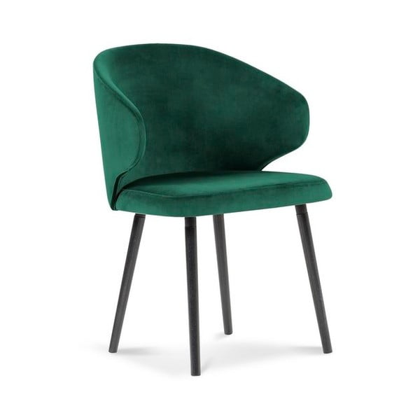 Zelena baršunasta blagovaonska stolica Windsor & Co Sofas Nemesis