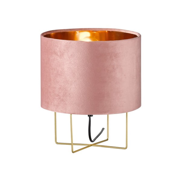 Ružičasta stolna lampa Fischer & Honsel Aura, visina 32 cm