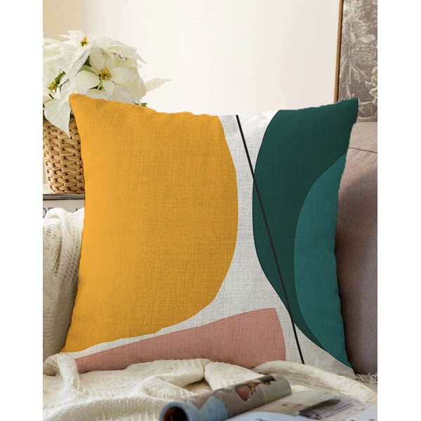 Jastuk premaz s pamučnim minimalističkim jastukom pokriva umijeće, 55 x 55 cm
