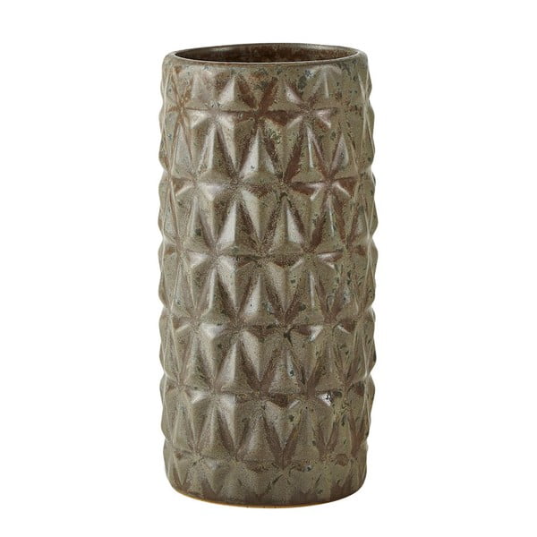 Siva keramička vaza Villa Collection, visina 22 cm