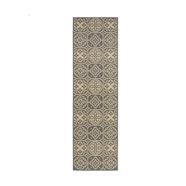 Siva vanjska staza Flair Rugs Tile, 66 x 230 cm