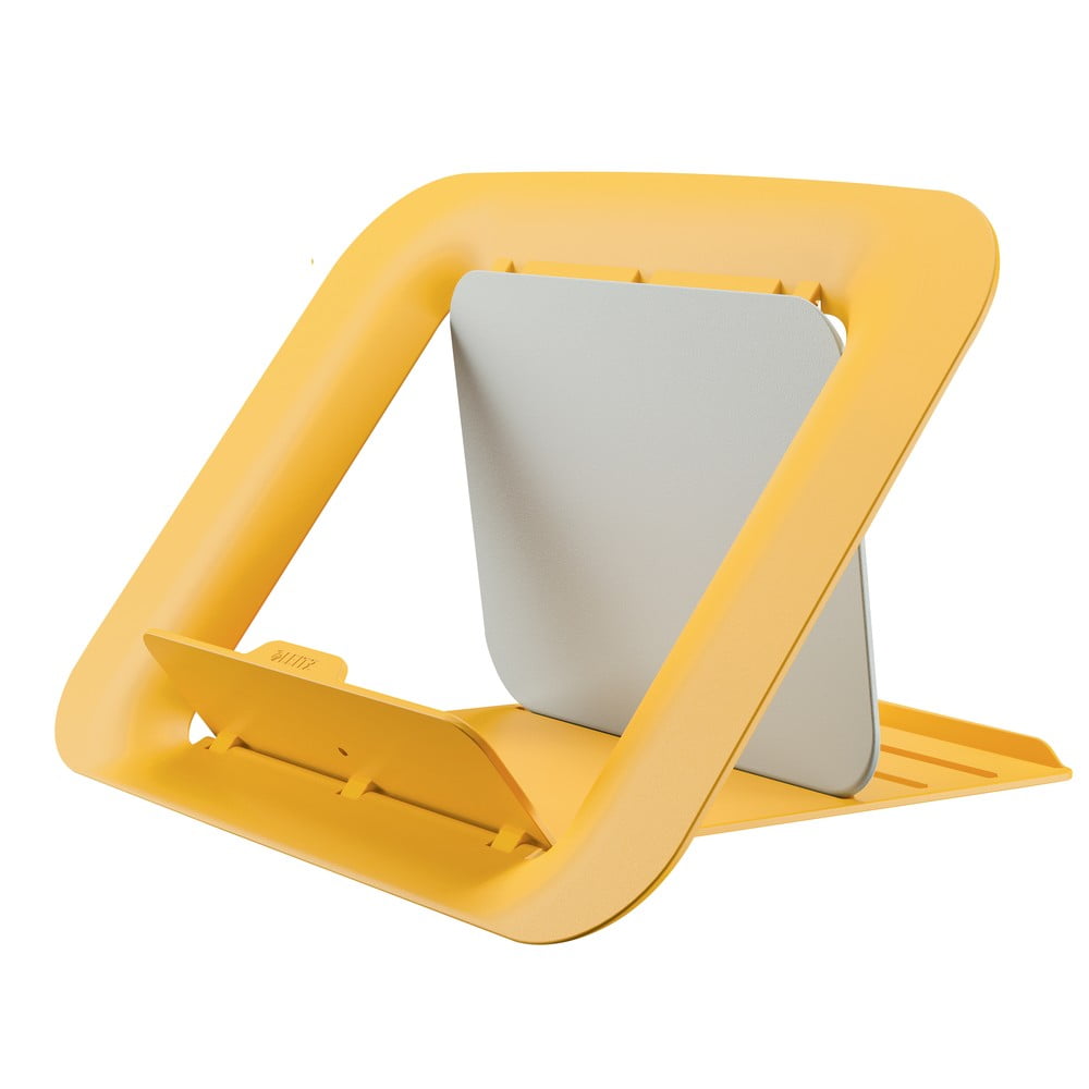 Žuti podesivi stalak za laptop Leitz Cozy Ergo
