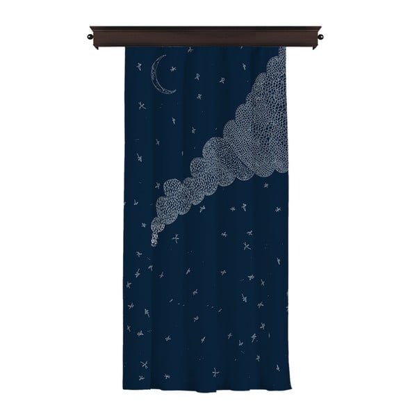 Tamnoplava zavjesa Cipcici, 260 x 140 cm