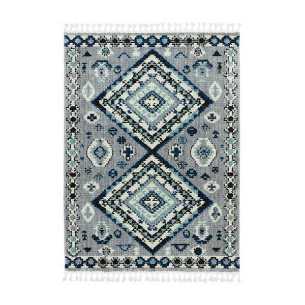 Plavi tepih azbitski tepisi Ines, 160 x 230 cm