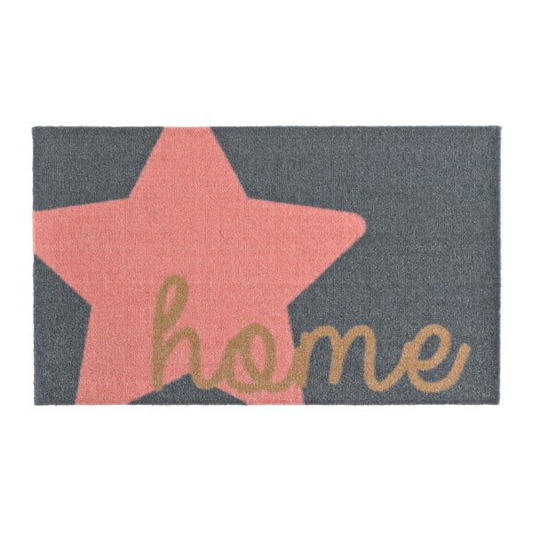 Sivo-ružičasti otirač Zala Living Design Star Home, 50 x 70 cm