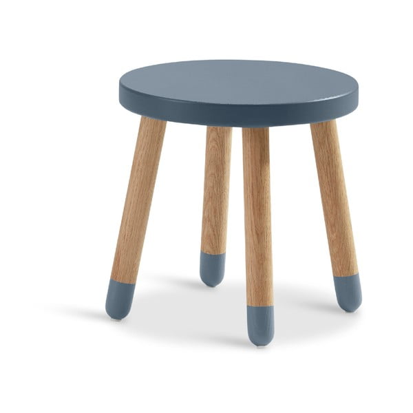 Plava dječja stolica Flexa Dots, ø 30 cm