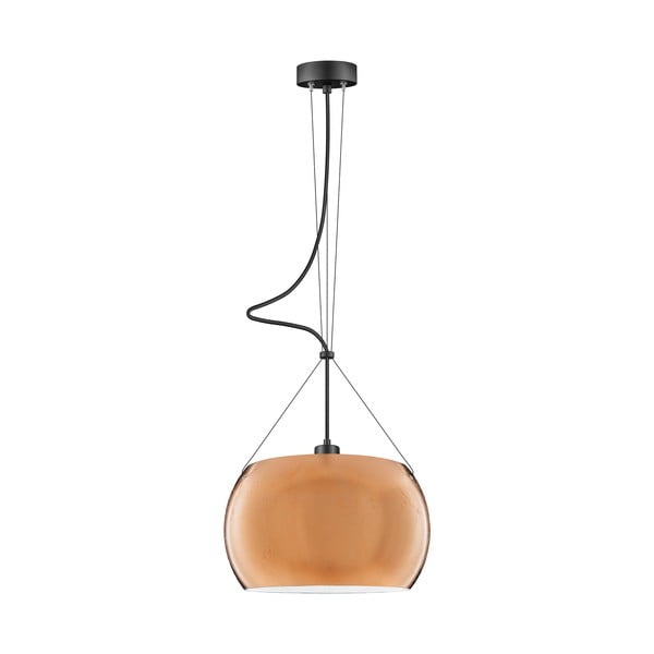 Viseća svjetiljka u bakrenoj boji Sotto Luce Momo Matte, ⌀ 33 cm