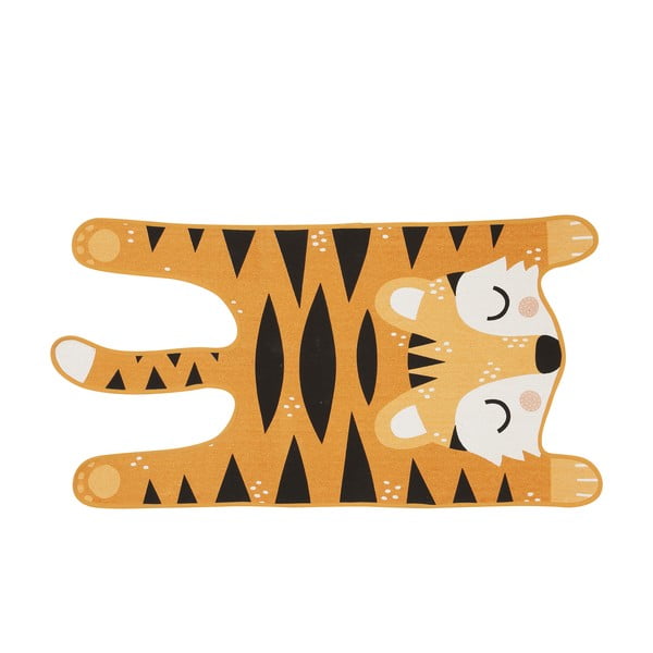 Orange dječji tepih pamuka Södahl Tiger, 62 x 120 cm