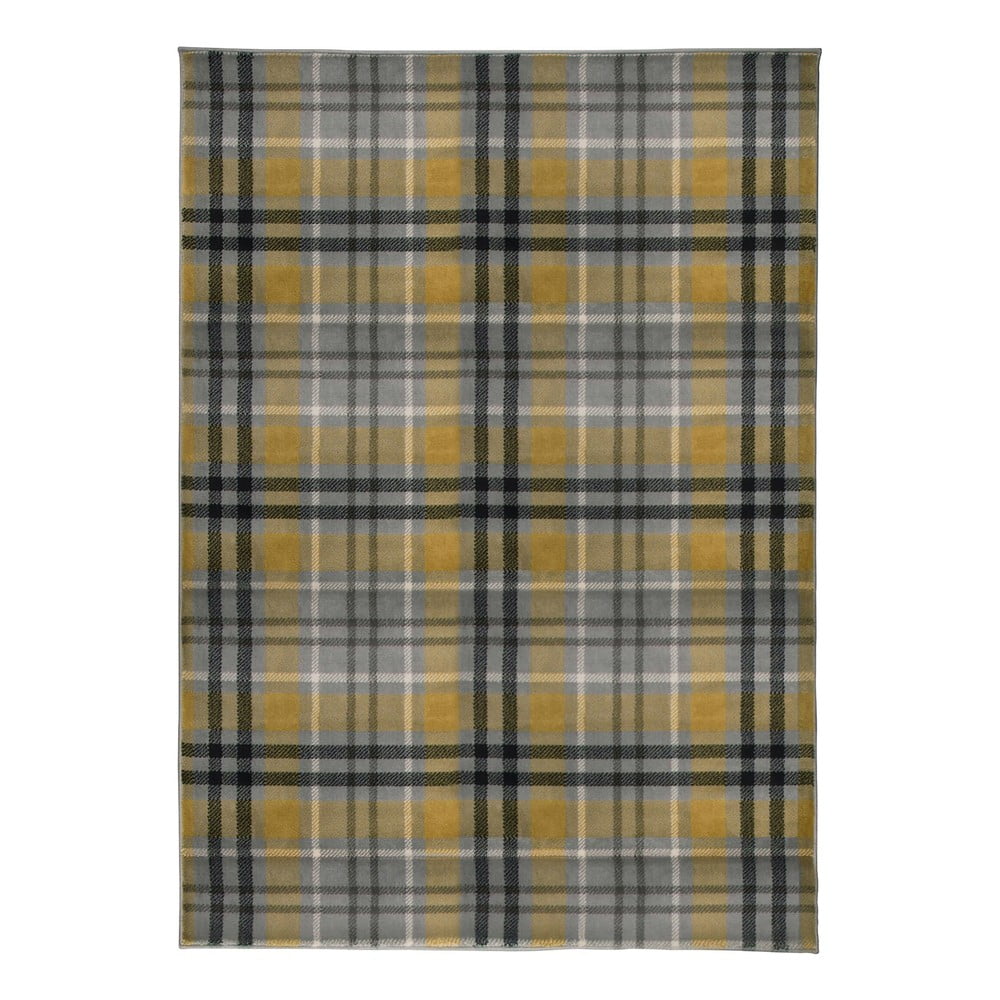 Žuto-sivi tepih Flair Rugs Highland, 200 x 290 cm