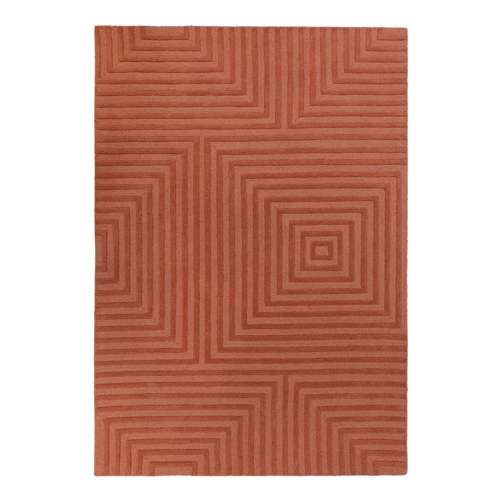Narančasti vuneni tepih Flair Rugs estela, 160 x 230 cm