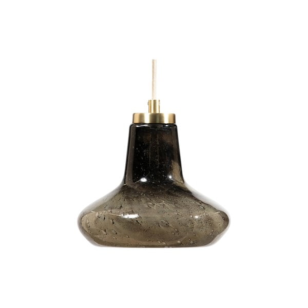Siva staklena stropna svjetiljka BePureHome, ø 23 cm