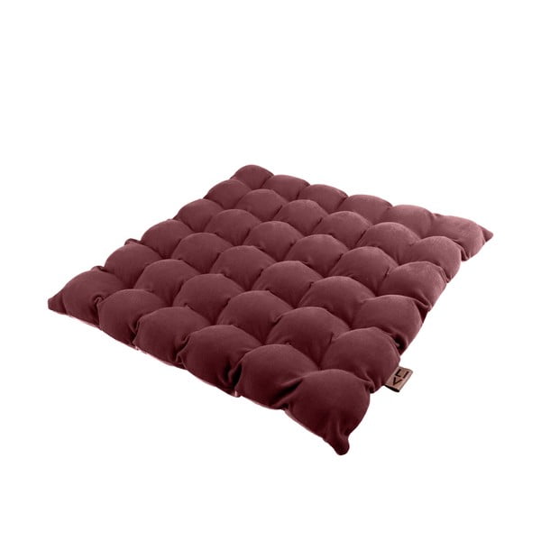 Crveno-ljubičasti jastuk za sjedenje s masažnim kuglicama Linda Vrňáková Bubbles, 65 x 65 cm
