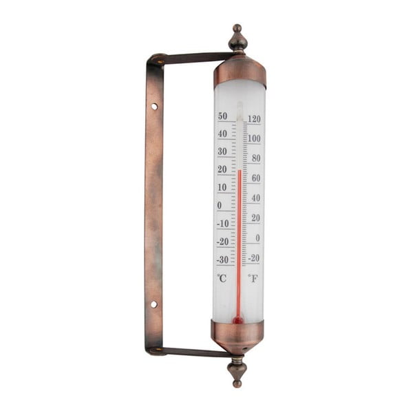 Termometar za prozor u brončanoj boji Esschert Design, visina 25 cm