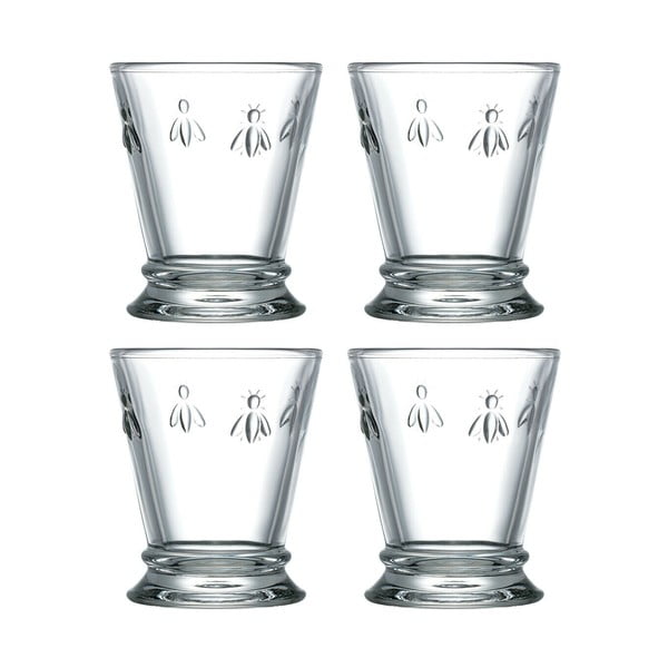 Set s 4 staklene čaše La Rochère Abeille Caresso