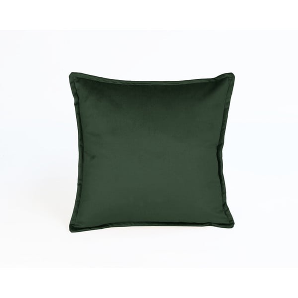 Tamno zeleni baršun jastuk Velvet Atelier Tercio, 45 x 45 cm