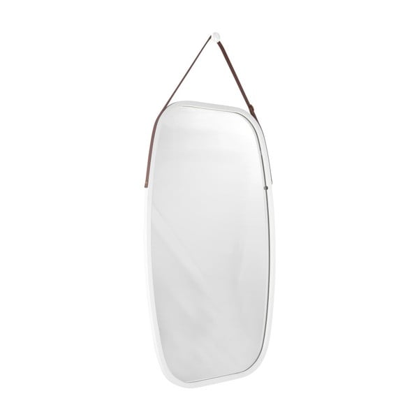 Zidno ogledalo u bijelom okviru PT LIVING Idylic, dužina 74 cm